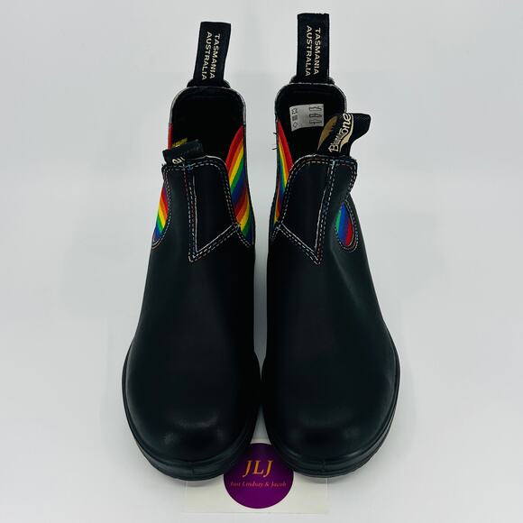 Blundstone 2105 Rainbow Black Leather Chelsea Boots Size 3.5 UK/ 6.5 US Women's - Picture 3 of 11